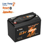 LiTime 12V 100Ah Smart LiFePO4 Marine Battery for Electric Outboard Trolling Motor
