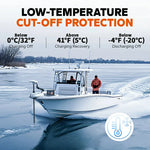 LifePo4 12V 100Ah H190 Μήνα-200Α Μόνιμο ρεύμα για Motorhome Mover με Bluetooth, Heating & Untersitz DIN H8