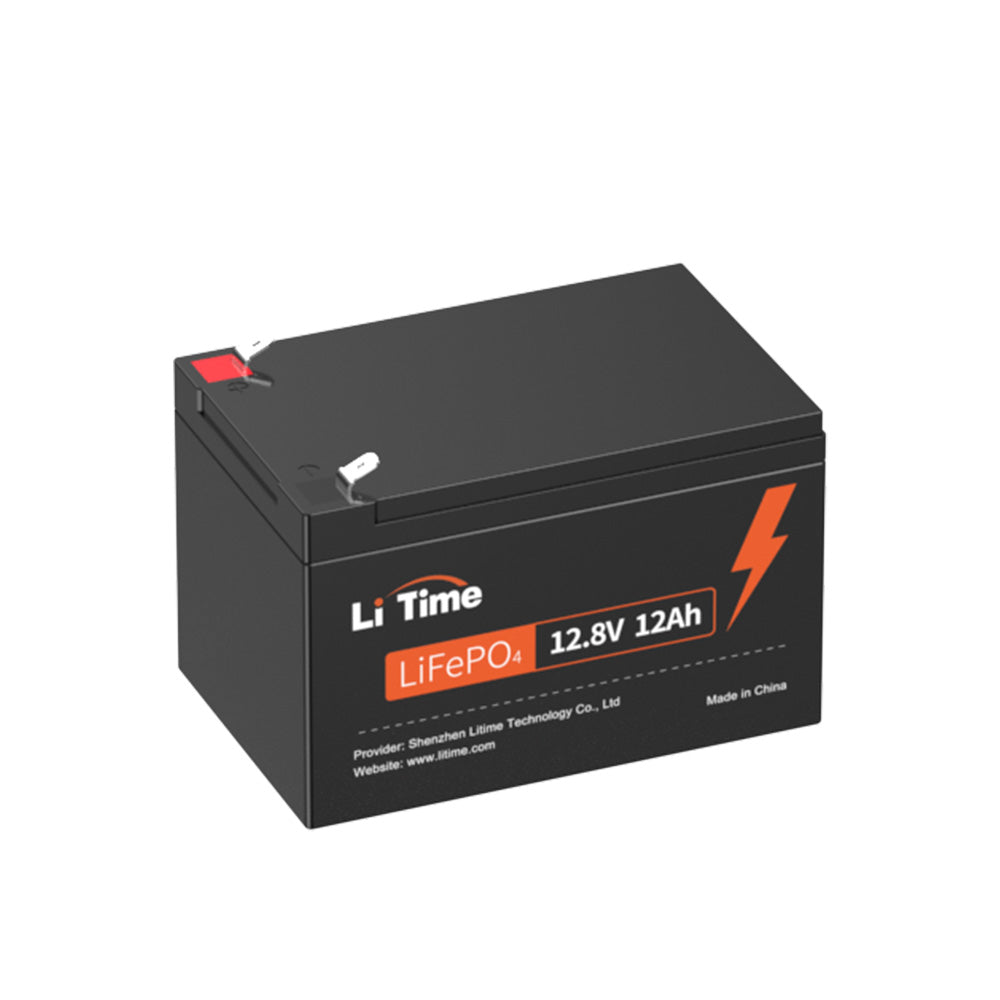 LiTime 12V 12Ah LiFePO4 Batterie, Eingebautes 12A BMS 153,6W Ausgangsl –  LiTime-DE