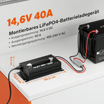Litime 12v (14,6 V) 40A nabíjačku lítium s pripevnením s rukoväťou s rukoväťou