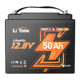 LiFePO4 12V 50Ah Bluetooth защита от студ Литиева батерия с дълбок цикъл за електрически двигател на лодка