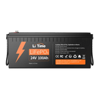 LiTime LiFePO4 24V 100Ah deep cycle lithium-ion battery