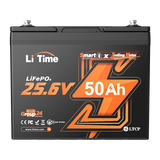 24V 50Ah Bluetooth литиева батерия с дълбок цикъл за 100lb електрически моторни лодки