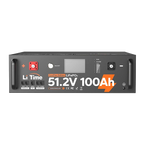 LiTime LiFePO4 51.2V 100Ah solar battery Smart ComFlex 3U rack with BMS