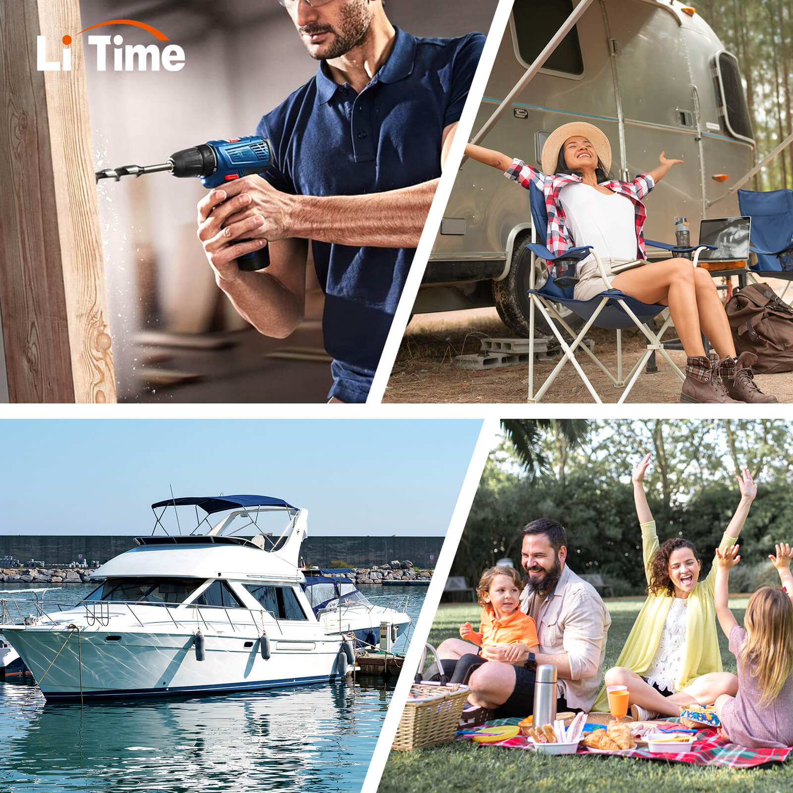 Інвертор LiTime 1000 Вт з чистою синусоїдою, 12 В постійного струму на 230 В змінного струму