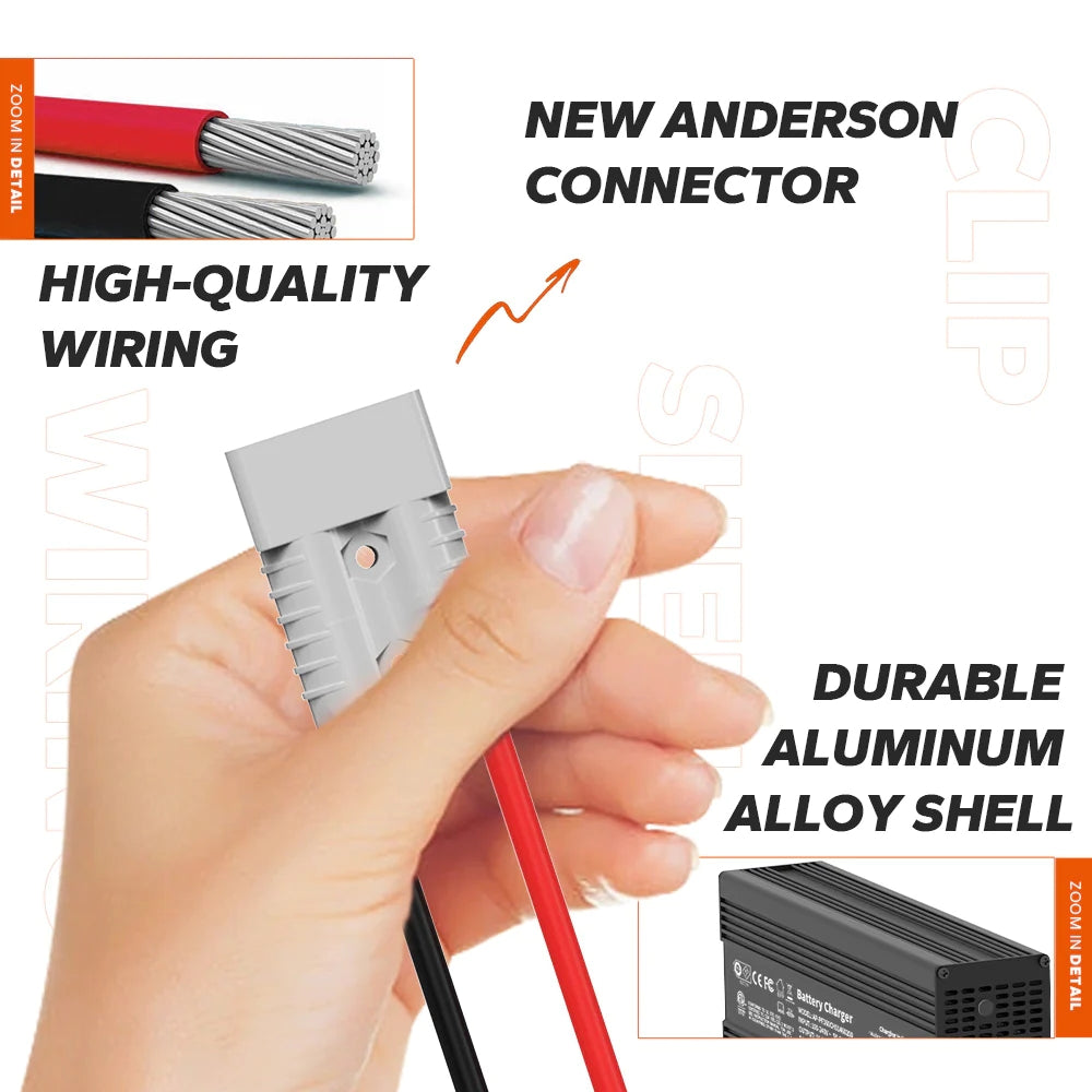 Зарядний пристрій LiTime 14.6V 20A для літієвих батарей