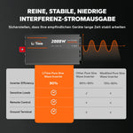 Litime 2000w Reiner Sinsuswellen Инвертор 12VDC до 230VAC Konverter