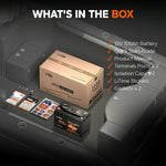 LIFEPO4 12V 100AH ​​H190 BATTERI-200A Permanent strøm for bobilmover med Bluetooth, oppvarming og UNTERSITZ DIN H8