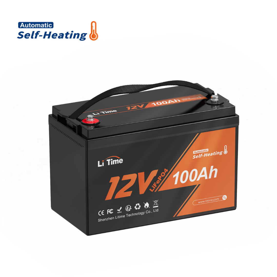 [Automatisches Heizen & Niedrigtemperatur-Schutz]</b> Das verbesserte BMS der LiTime 12V 100Ah LiFePO4 Batterie bietet automatische Heizung und Schutz vor Niedrigtemperatur. 