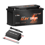 12V 100AH ​​H190 DYPE CYCLE LIFEPO4 Batteri med Bluetooth - Motorhome UNTERSITZ DIN H8 L5 GROUP 49, ECE R10 Sertifisert!