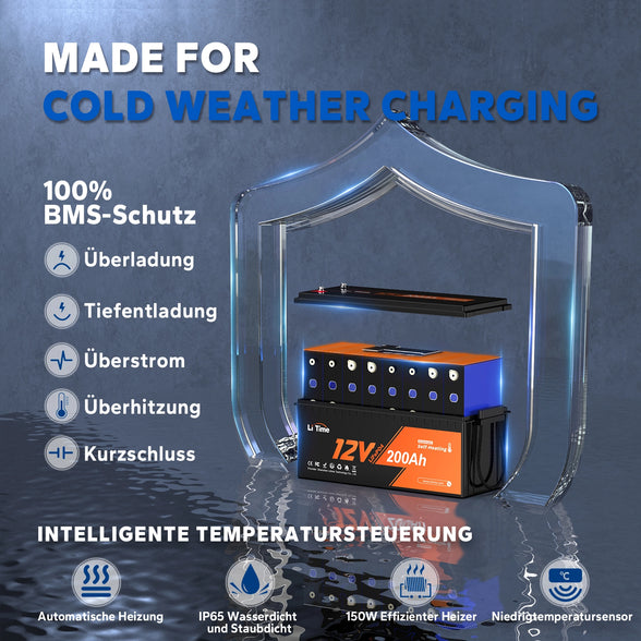 die Vorteile von BMS der LiTime 12V 200Ah LiFePO4-Batterie