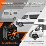 Litime 12V 45AH Group U1 Deep Cycle Litium Batterisrullstol och Senior Mobile, Electromobile