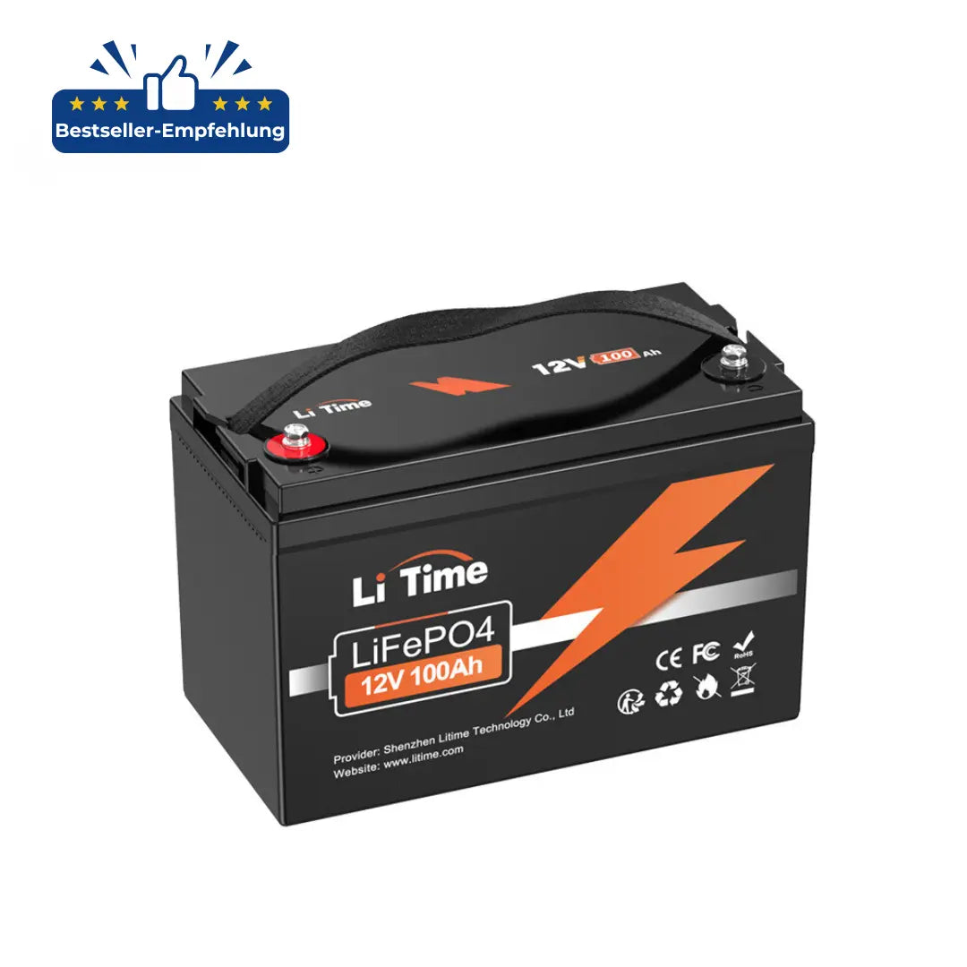 LiTime 12V 100Ah LiFePO4 Batterie