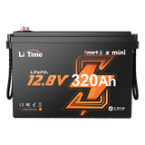 12V 320Ah LiFePO4 batteri W190 til autocamper under sædet med Bluetooth