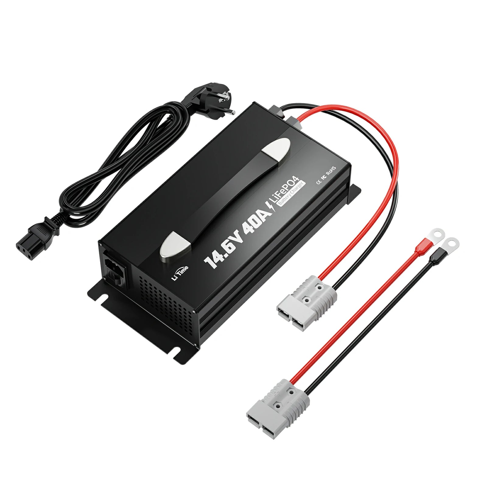 Litime 12v (14,6 V) 40A nabíjačku lítium s pripevnením s rukoväťou s rukoväťou