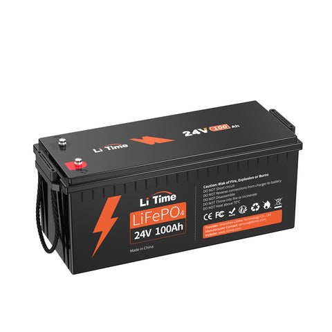 LiTime 24V 100Ah Lithium LiFePO4 Batterie schlägt 2x12V: Leichter, weniger Kabel, einfachere Einrichtung, doppelte Energie, langlebiger.