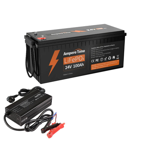 LiTime LiFePO4 100Ah 24V mit Ladegerät