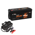 LiTime 24V 100Ah mit Batterie Ladegeräte

