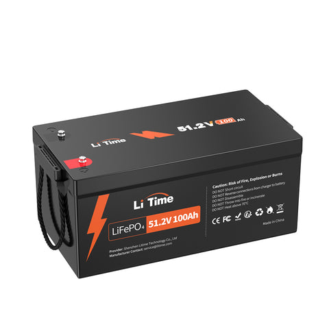 【0% MwSt.】LiTime 51,2V 100Ah LiFePO4 Batterie