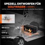 ⚡Räumungsverkauf⚡LiTime 36V 60Ah Golf Cart Deep Cycle Lithium Batterie für Golf Cart und Rasenmäher