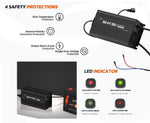 Litime 58.4V 10A Lifepo4 зарядно устройство за батерия за 51.2V LifePO4 батерия, с интелигентна функция за зареждане 0V