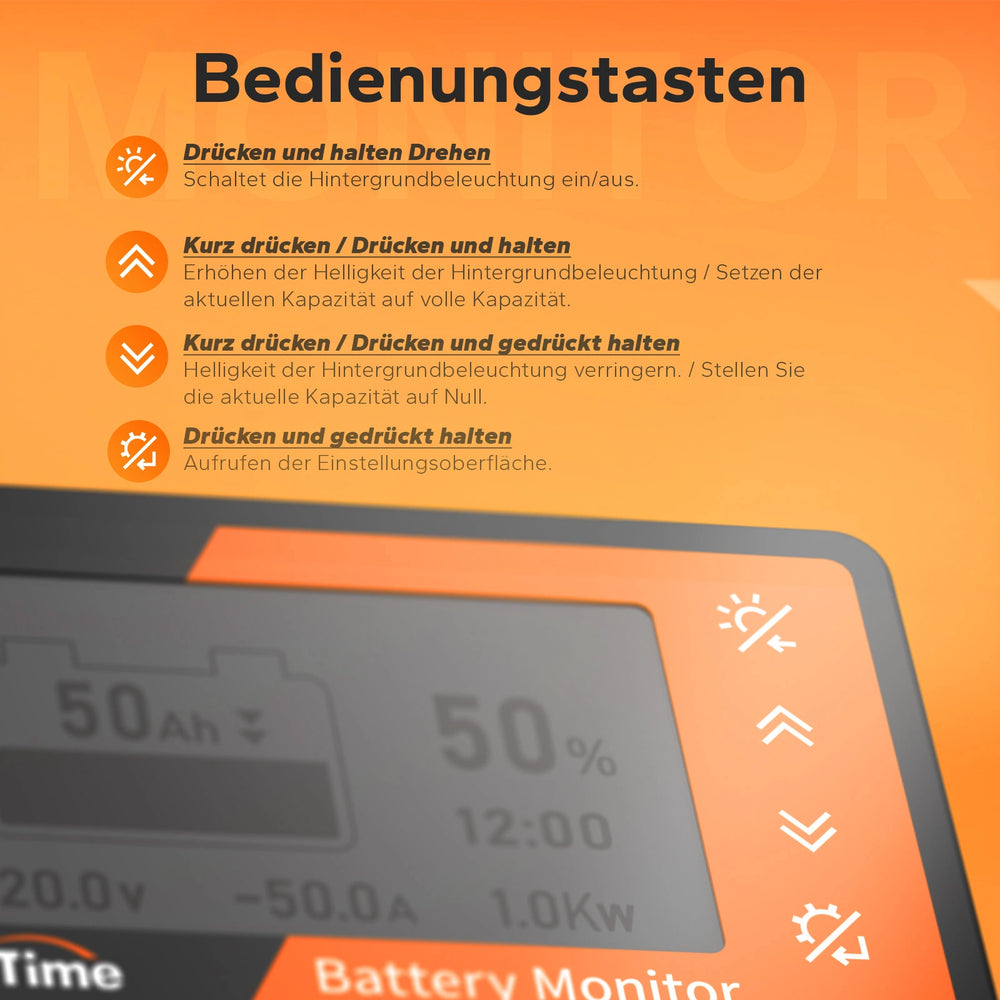 LiTime 500A battery monitor with LCD display and shunt – LiTime-DE