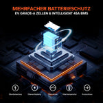 LiFePO4 12V 20Ah  Deep Cycle Batterie mit BMS & 4000 Zyklen – Für Fischfinder, Solar, Boot, Camping