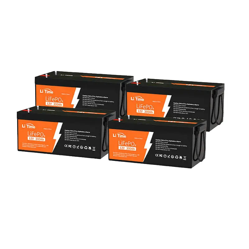 4 pack LiTime 12V 300Ah Batterien