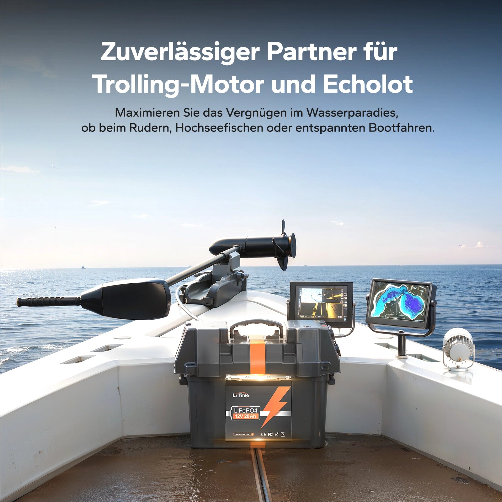 【Новопристигнала】LiFePO4 12V 20Ah батерия с дълбок цикъл с BMS & 4000 цикъла - за риботърсач, слънчева енергия, лодка, къмпинг