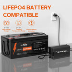Litime 58.4V 10A LifePo4 Batterilader for 51.2V LifePo4 -batteri, med en intelligent 0V -ladefunksjon