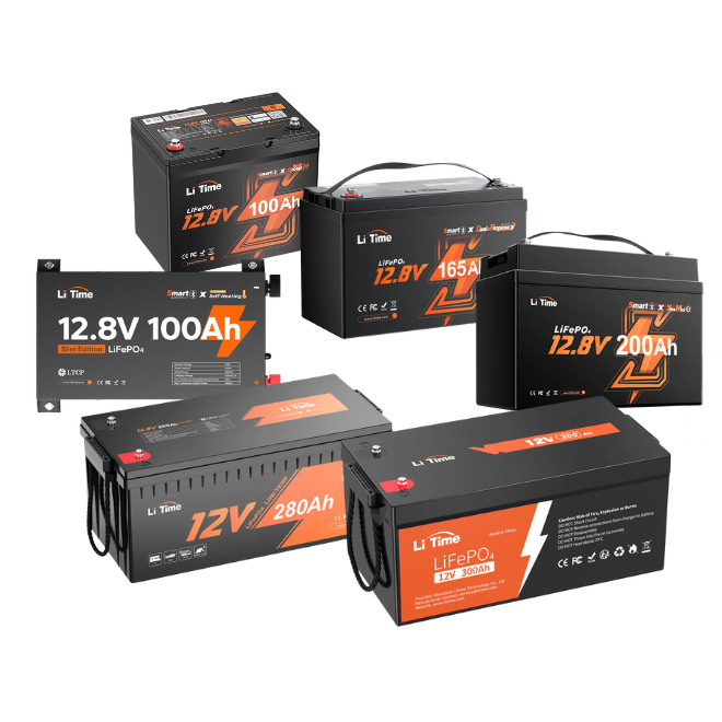 LiTime LiFePO4-Batterien für Wohnwagen und Wohnmobile in verschiedenen Kapazitäten
