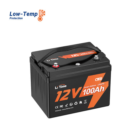 Batteria LiTime 12V 100Ah Smart Lithium LiFePO4