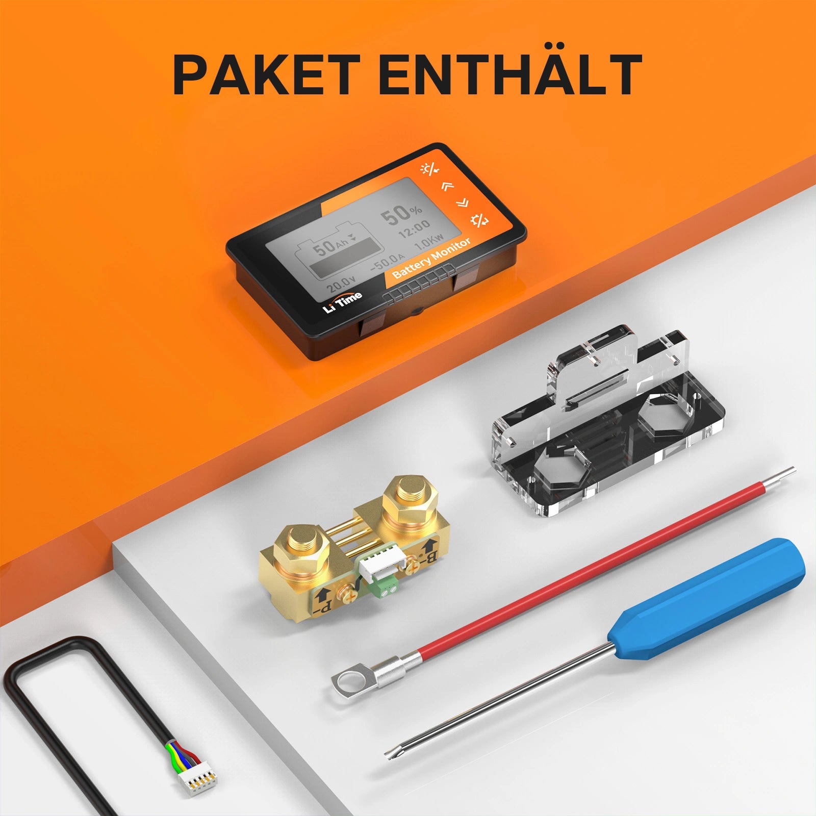  Batteriewächter mit LCD-Display und Shunt