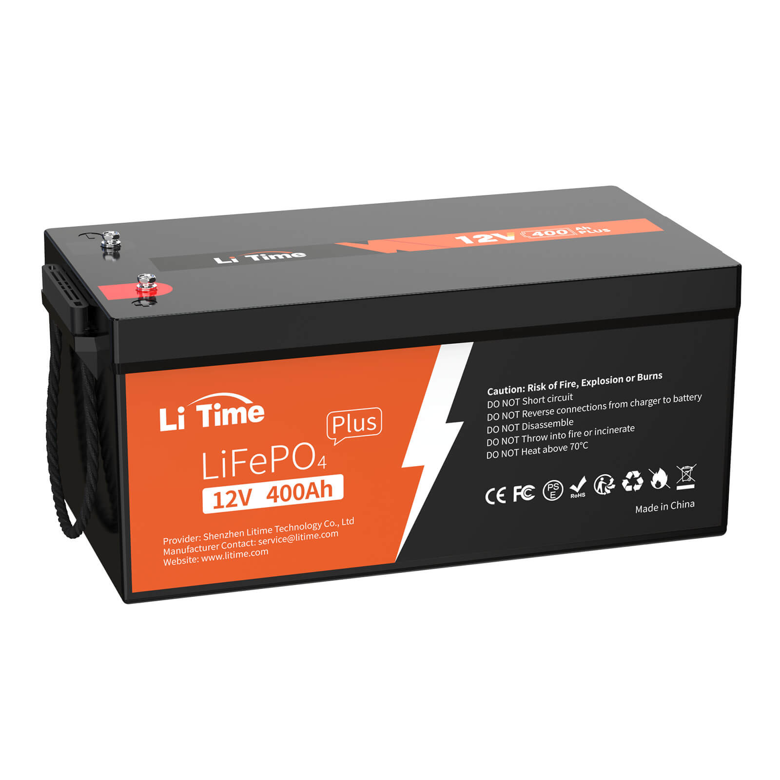 LiTime 12V 400Ah Lithium LiFePO4 Batterie – LiTime-DE