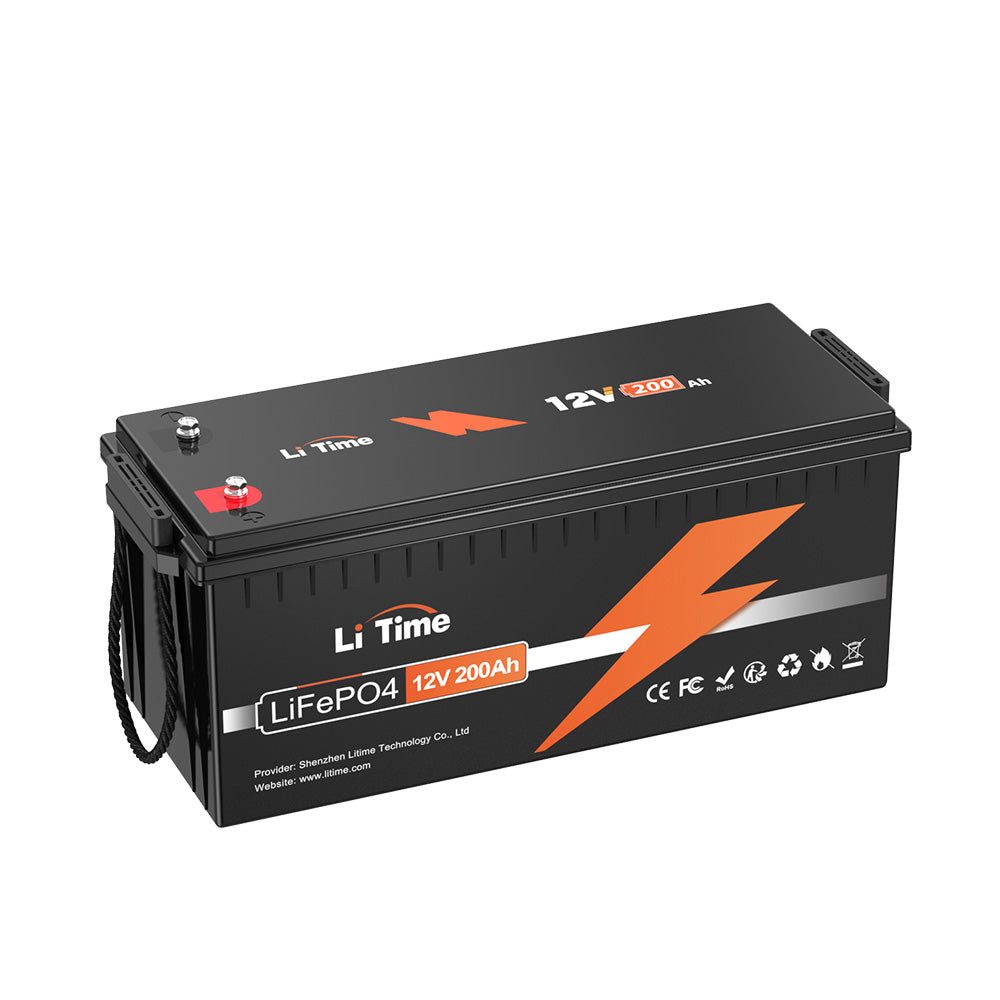 【0% VAT】 Bateria litowa LiTime 12 V 200 Ah LiFePO4 (TYLKO dla budynków mieszkalnych i TYLKO w DEU - tylko dla klientów w Niemczech)