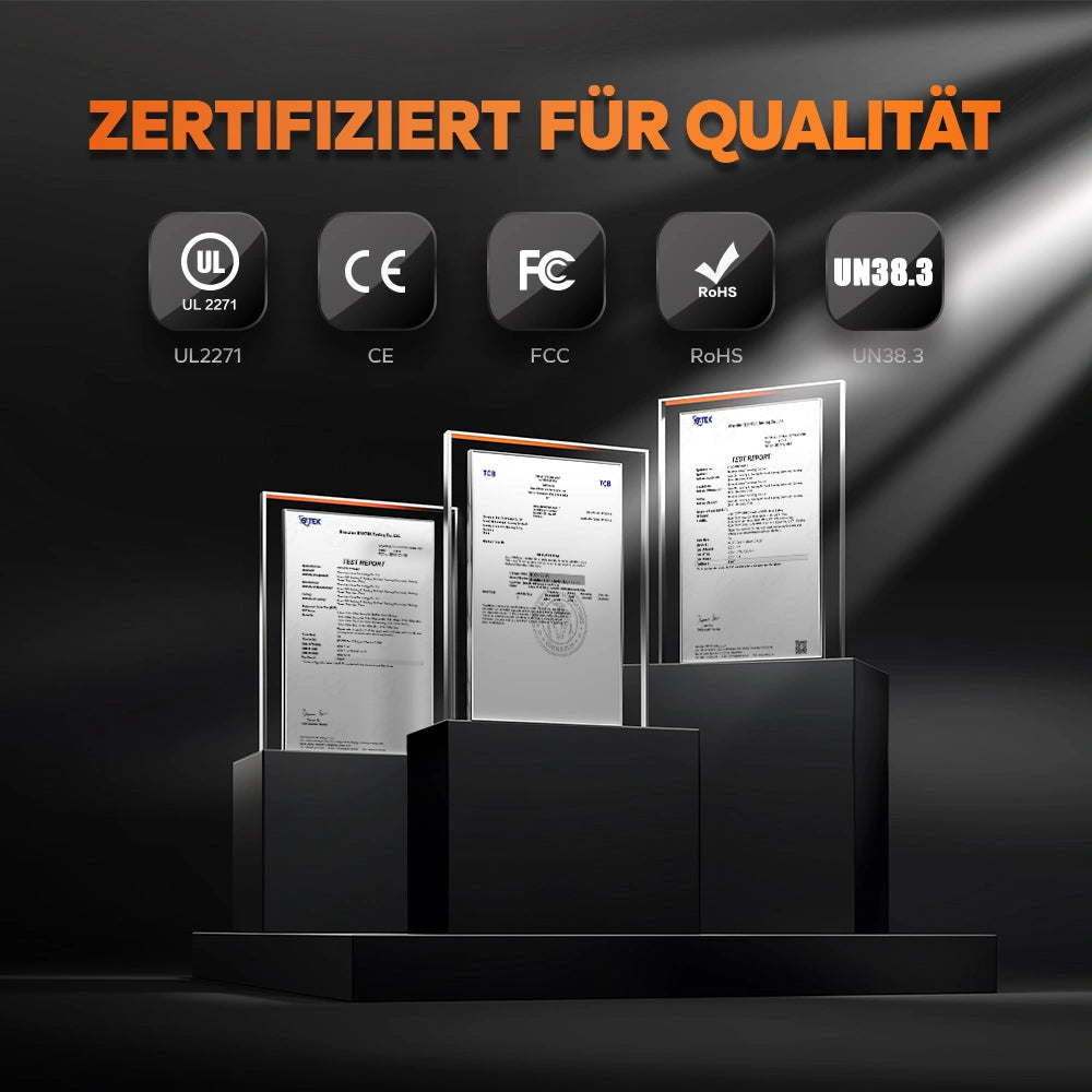 LiTime  Batterie - zertifiziert für Qualität