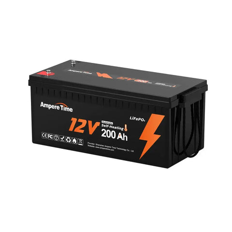 LiTime 12V 200Ah self-heating LiFePO4 lithium battery with 100A BMS, low temperature protection