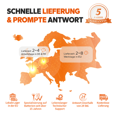 【0% Mehrwertsteuer】Ampere Time 12V 300Ah Lithium-Eisenphosphat LiFePO4 Batterie amperetime-de-free