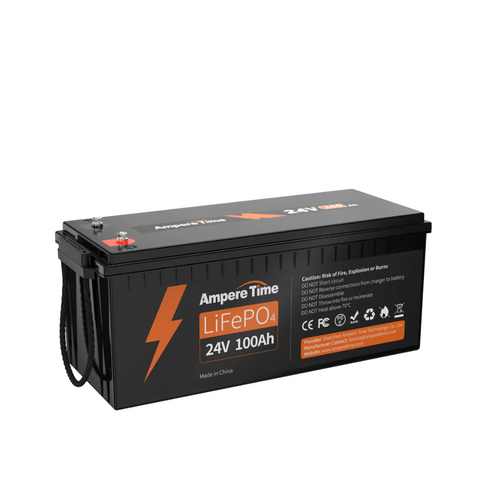 24V 100Ah LiFePO4 Batterie hat max. 2560Wh Energie, die sogar die 2400Wh Energie von 4 12V 100Ah AGM Batterien (24V 100Ah Batteriesystem in 2P2R Konfiguration) übertrifft.