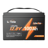LiTime 12V 100Ah TM LiFePO4 батерия за лодка с ниска температурна защита за електрически мотор