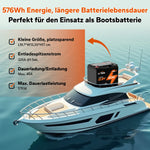 Litime 12V 45AH Group U1 Deep Cycle Litium Batterisrullstol och Senior Mobile, Electromobile