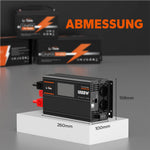 [Brugt som ny] litime 1000W Pure Sinsus Waves Inverter 12VDC til 230VAC Konverter