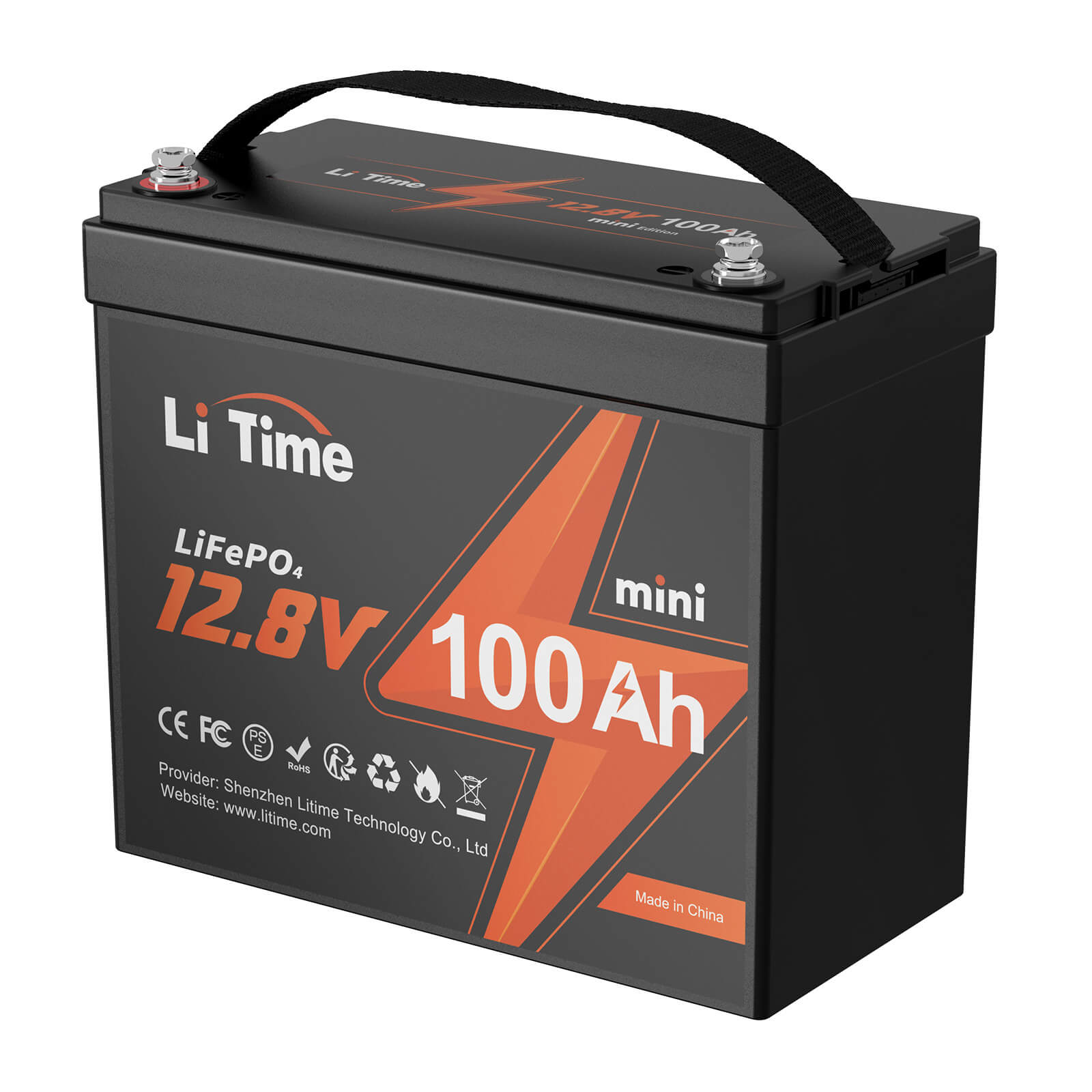 [0% MwSt.] LiTime 12V 100Ah MINI LiFePO4 Batterie