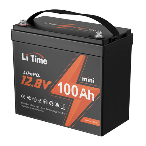 【0% IVA】Batteria al litio LiTime 12V 100Ah MINI LiFePO4 (SOLO per edifici residenziali e SOLO in DEU - Solo per i clienti in Germania)