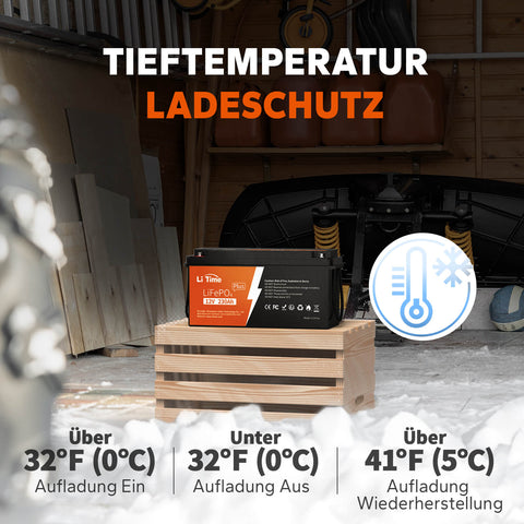 [Gebraucht-Like New]  LiTime LiFePO4 12V 230Ah TM Plus Low-Temp-Schutz Deep Cycle Batterie - 200A BMS