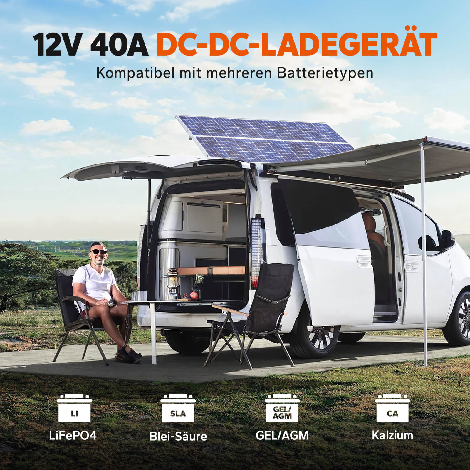 12V 40A DC-DC Ladegerät für diverse Batterietypen