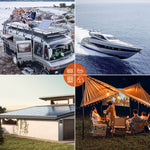 Solarenergie-Anwendungen: Wohnmobil, Boot, Haus, Camping