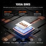 LiTime LiFePO4 48V 100Ah Batterie mit 100A BMS