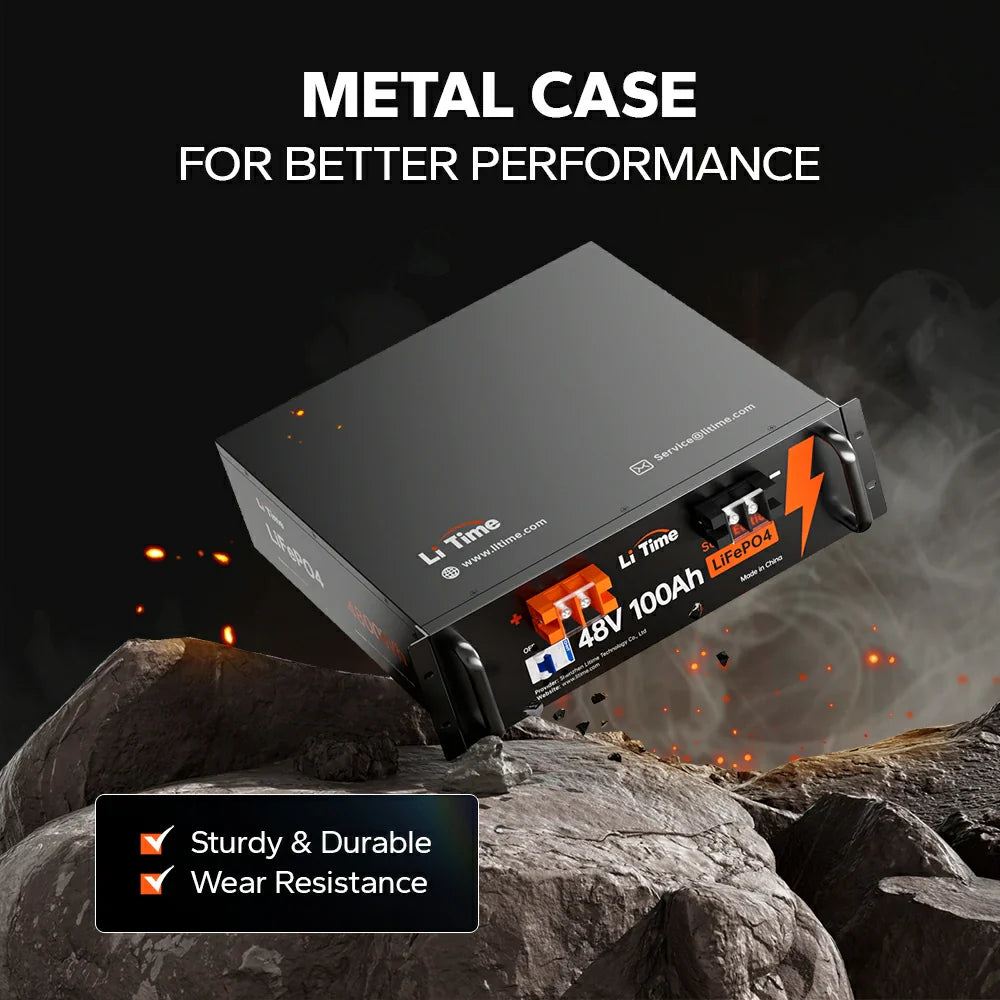 LiTime 48V 100Ah mit Metallgehäuse