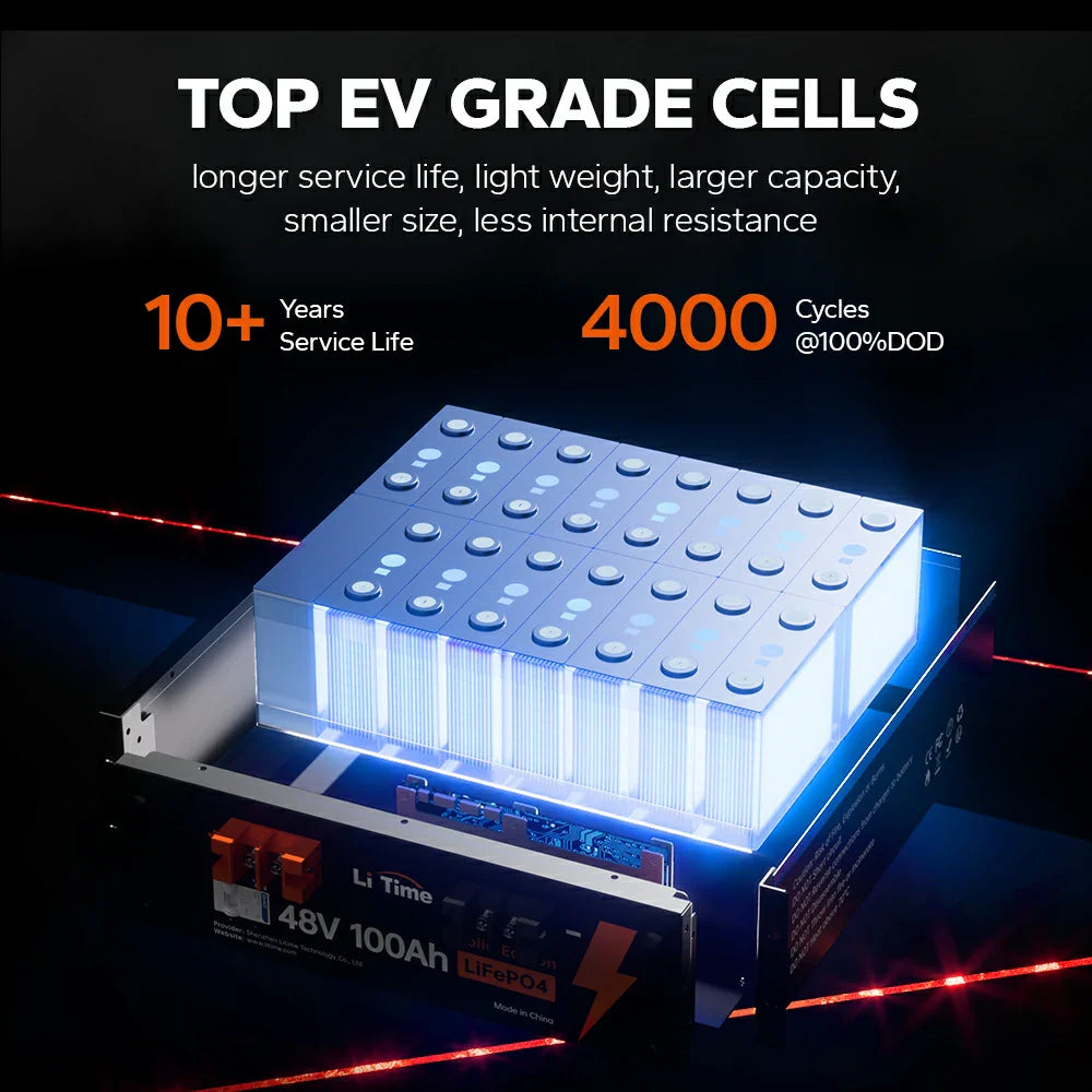 LiTime 48V 100Ah mit hochwertigen EV-Zellen